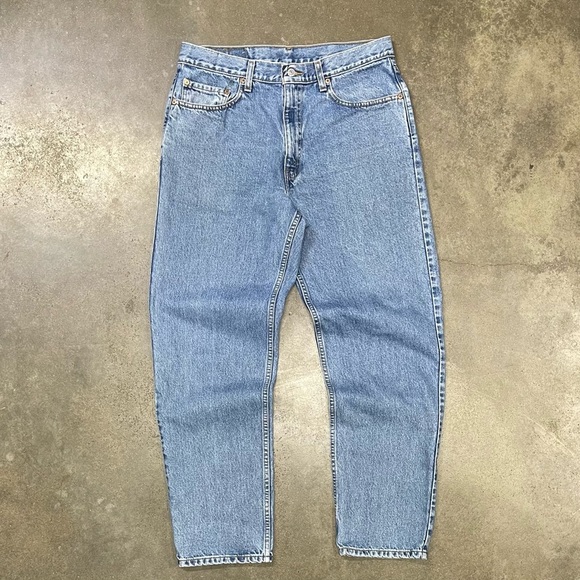 VTG Levis 550 Relaxed Fit Baggy Light Wash Denim Jeans 90s 00s - Picture 1 of 9